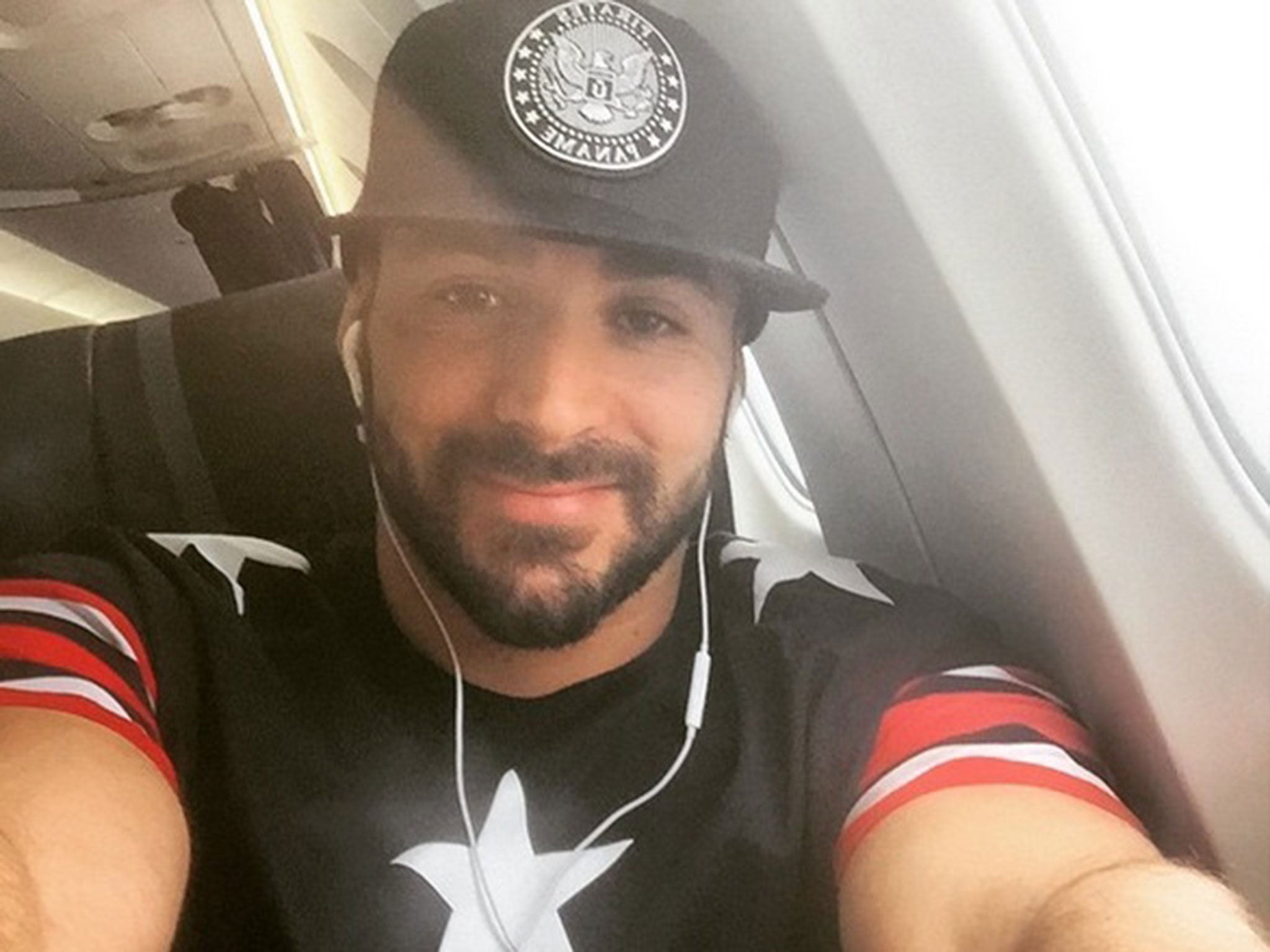 Karim Benzema posted this picture to Instagram with the caption: 'Come back to Madrid #work'