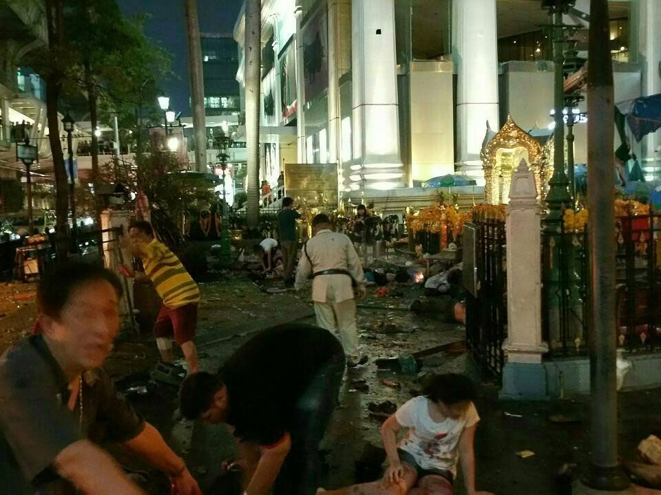 The explosion was near the Erawan Shrine in Bangkok