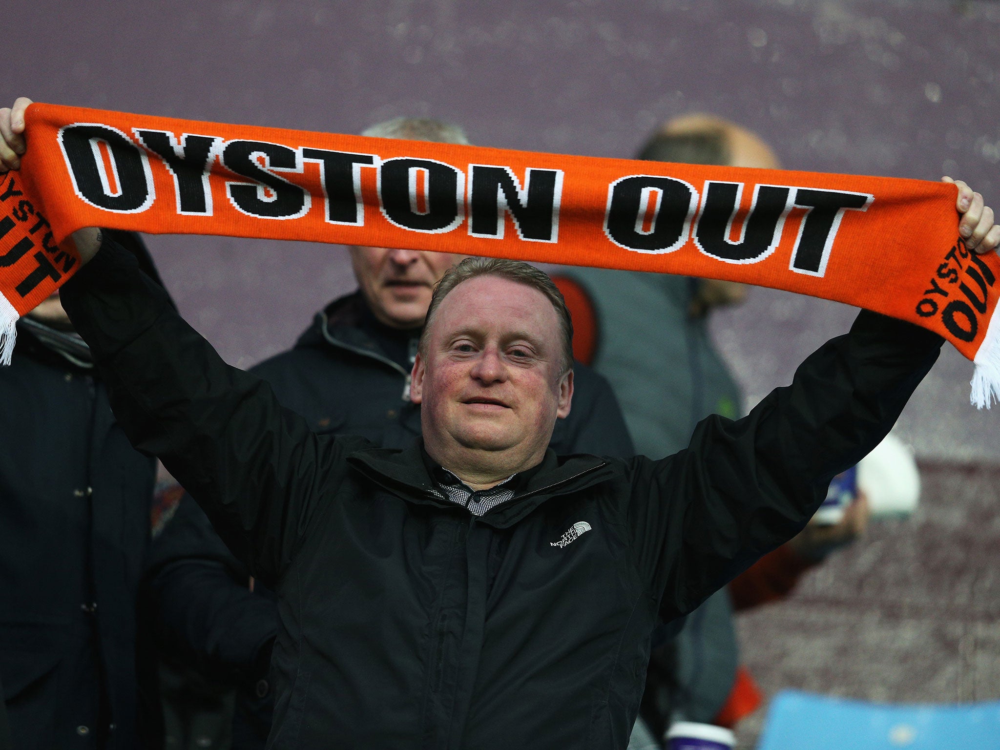 Blackpool fans have revolted against chairman Karl Oyston