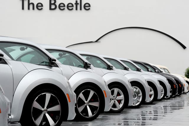 Beetle cars by German car maker Volkswagen are among the models affected 