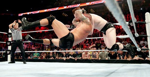 Orton delivers a second RKO, this time to Sheamus