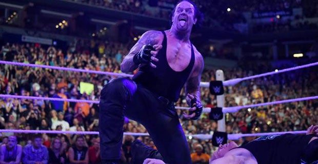 The Undertaker followed up by Tombstoning Lesnar