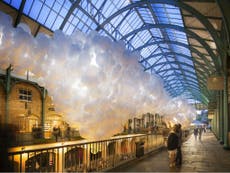 Covent Garden market will soon be filled with 100,000 glowing white
