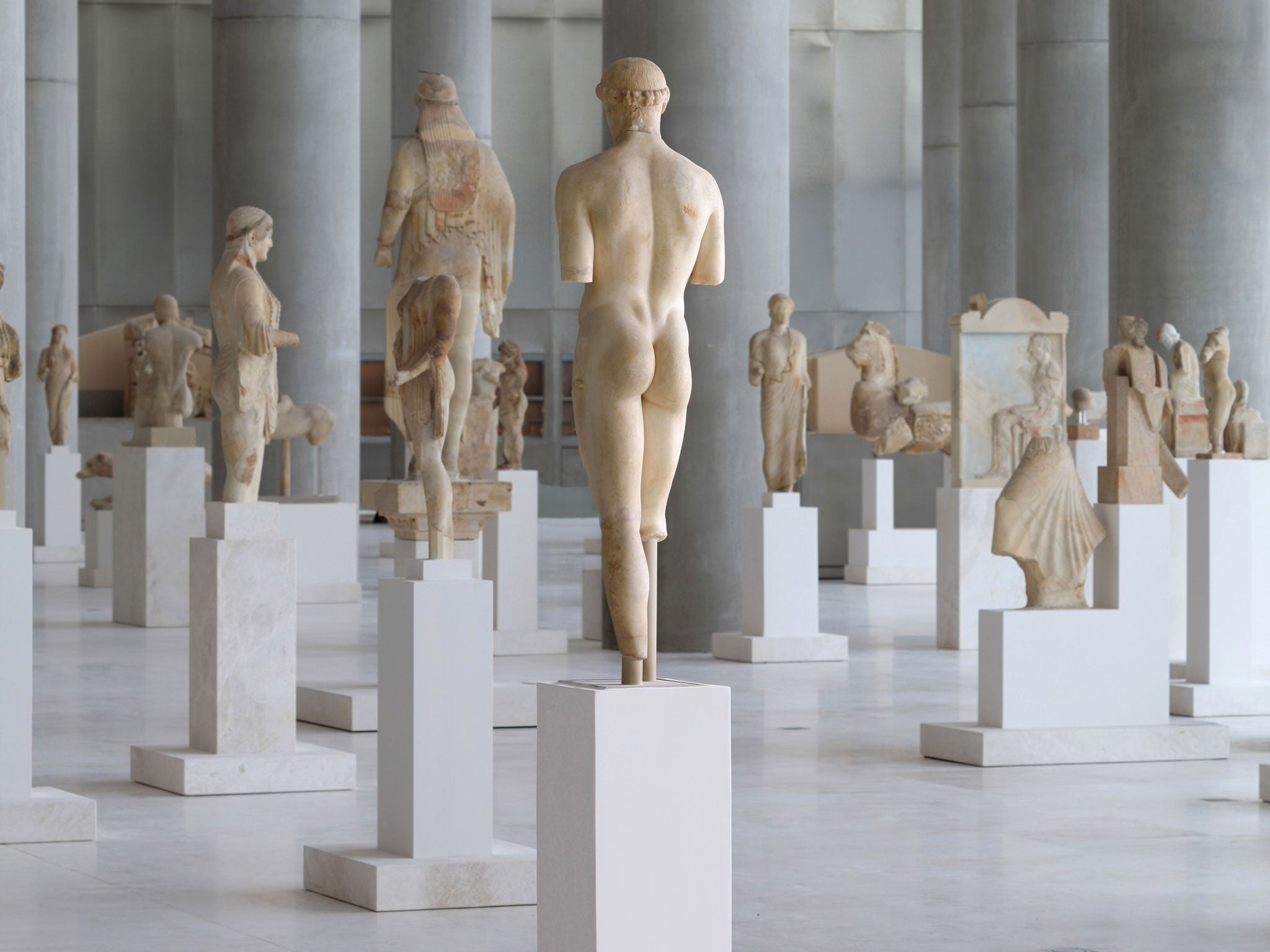 Sculptures at the Acropolis Museum