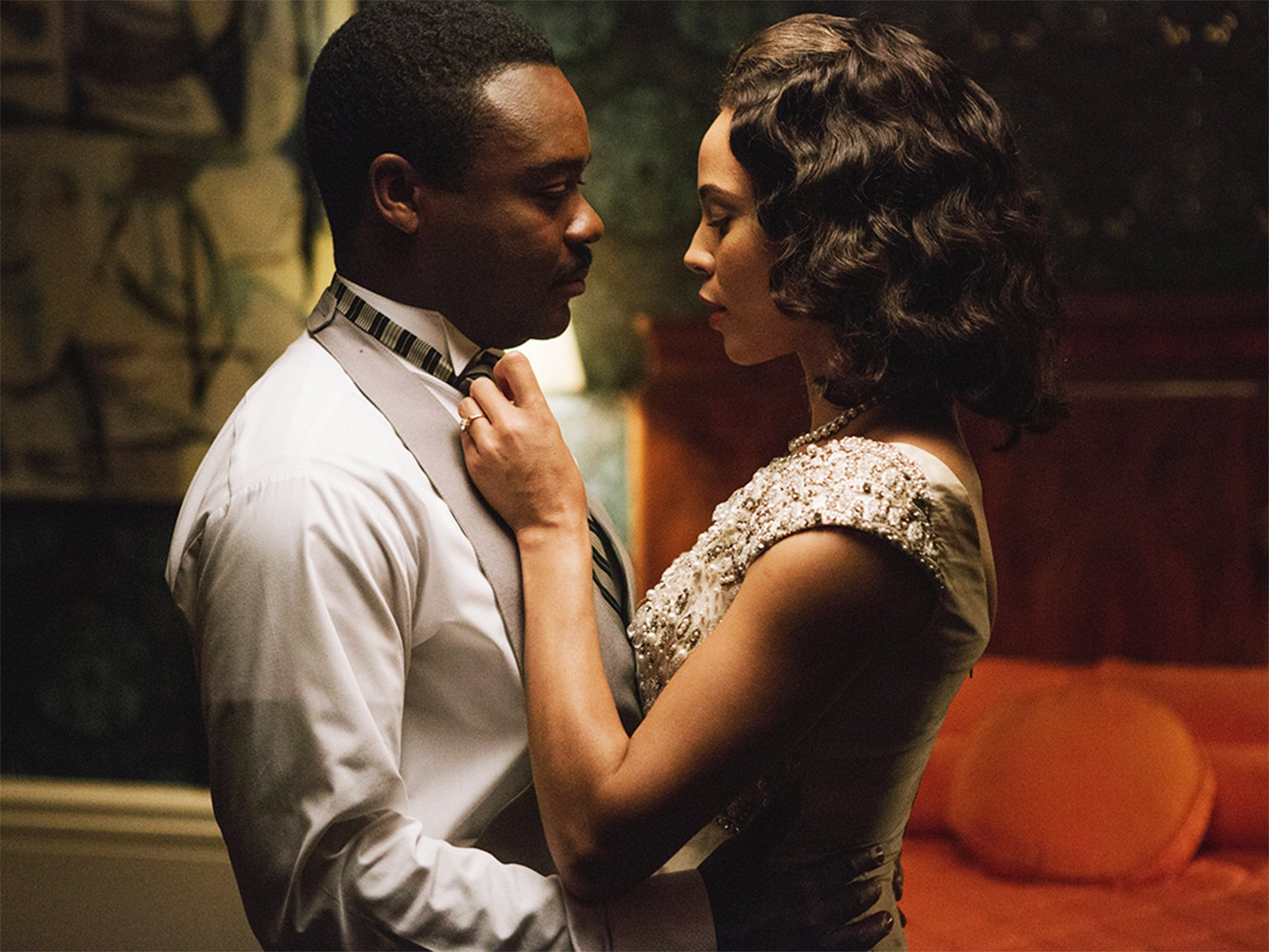 Oyelowo as Martin Luther King with Carmen Ejogo as Coretta Scott King in ‘Selma’
