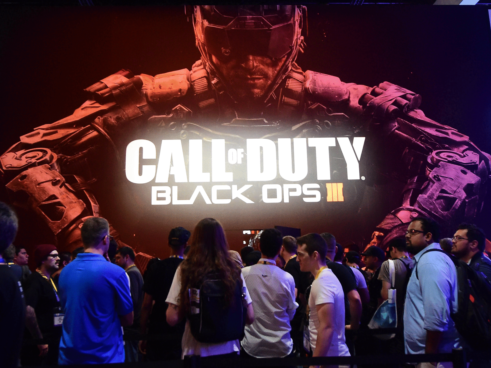 Fans wait in line to play Black Ops 3 at E3 in June