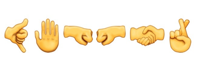 Even more hand gestures could be included in the new update (Pic: Emojipedia)