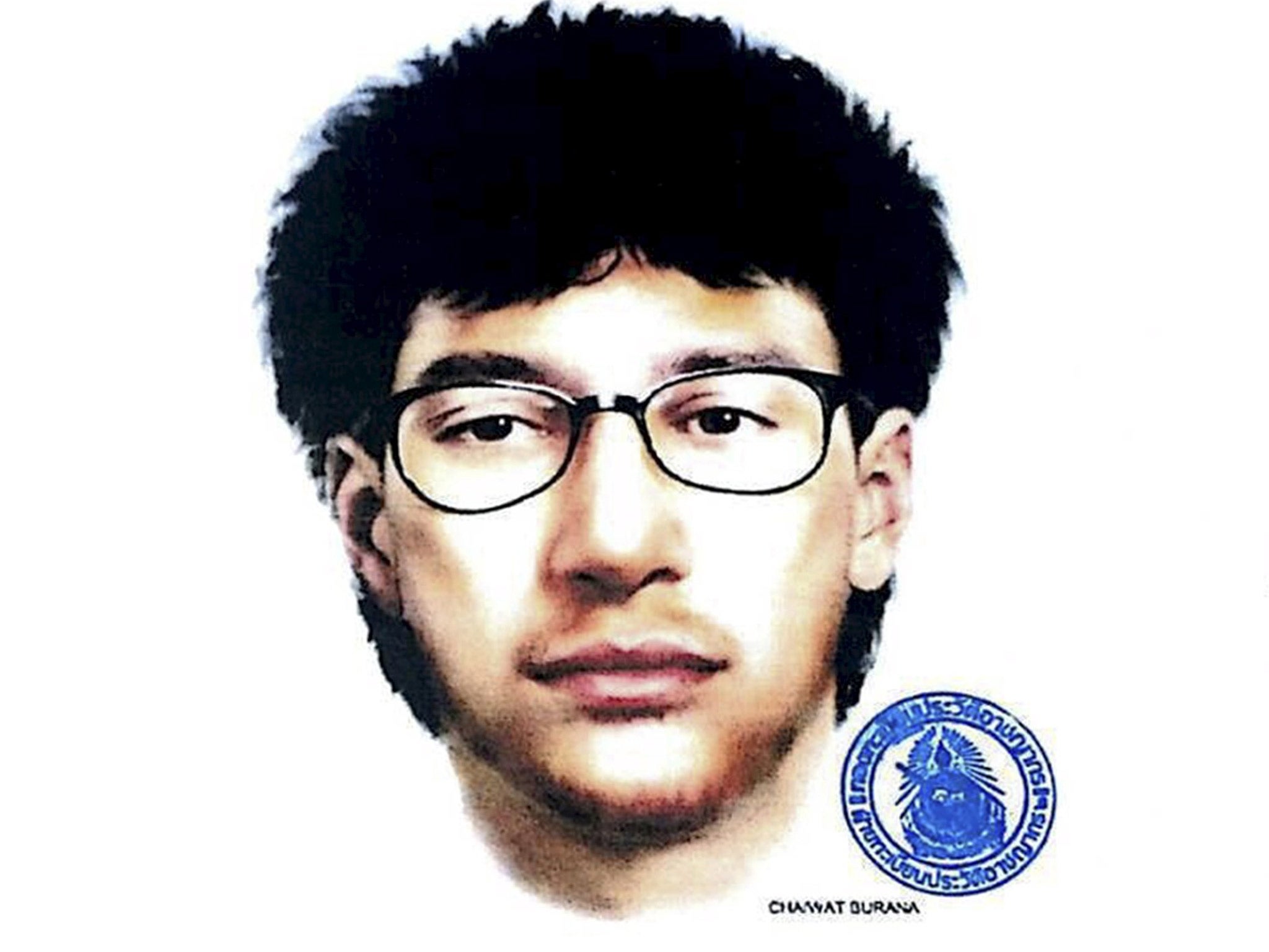 An artist’s impression of the suspected bomber