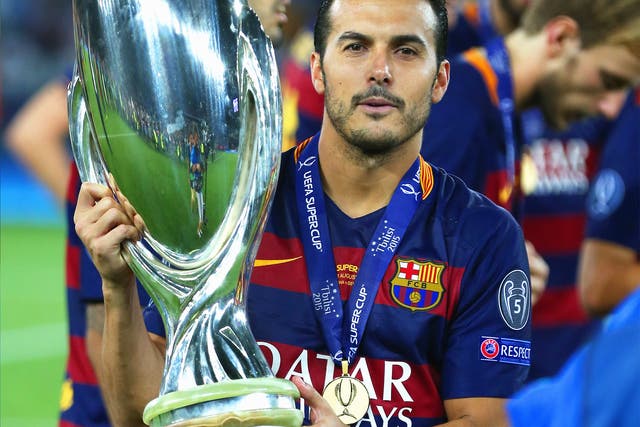 Pedro scored the winner for Barcelona in their Uefa Super Cup triumph earlier this month