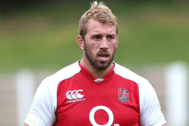 Chris Robshaw during an England training session at Pennyhill Park