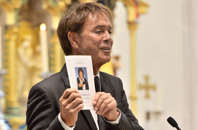 Cliff Richard sang 'Faithful One' at Cilla Black's funeral