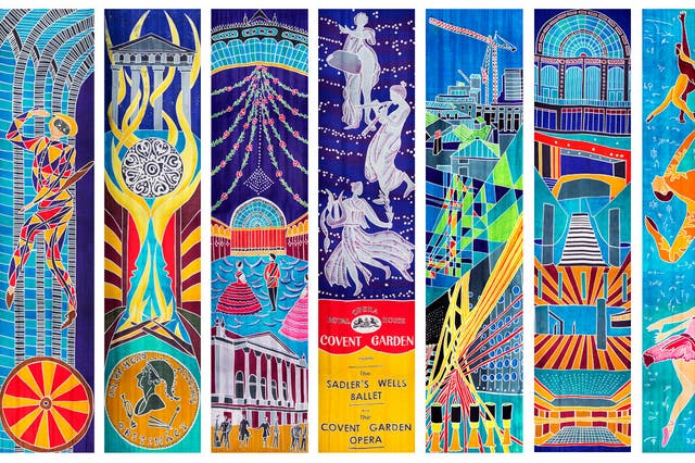 These twelve banners will hang in the Royal Opera House from Friday 4 September 