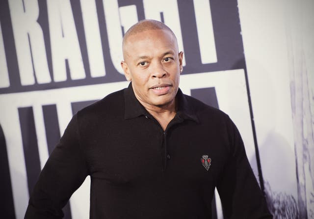 Dr Dre attends the premiere of 'Straight Outta Compton' in Los Angeles, California.
