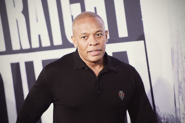 Dr Dre attends the premiere of 'Straight Outta Compton' in Los Angeles, California.