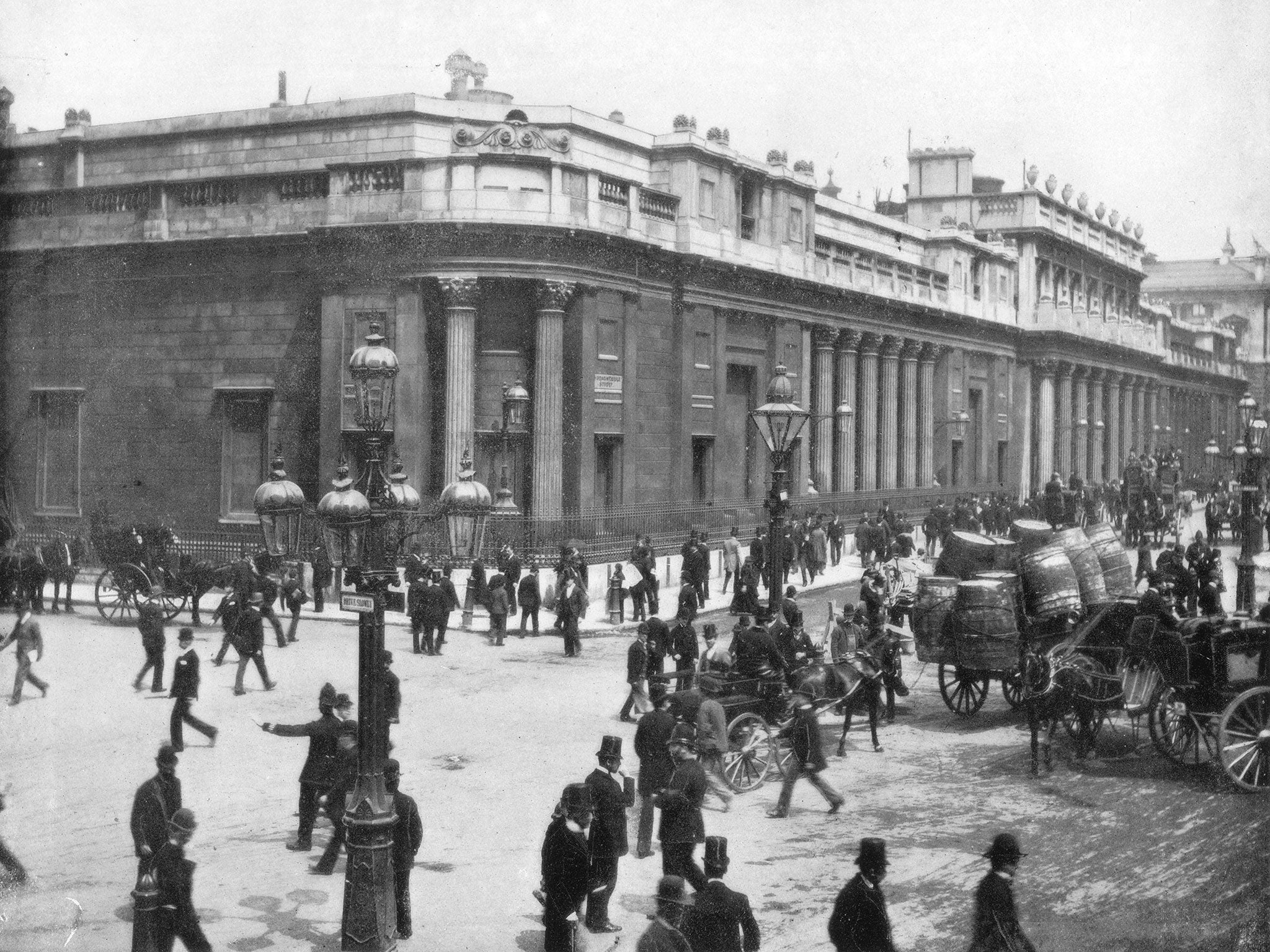 The Bank of England, in Threadneedle Street