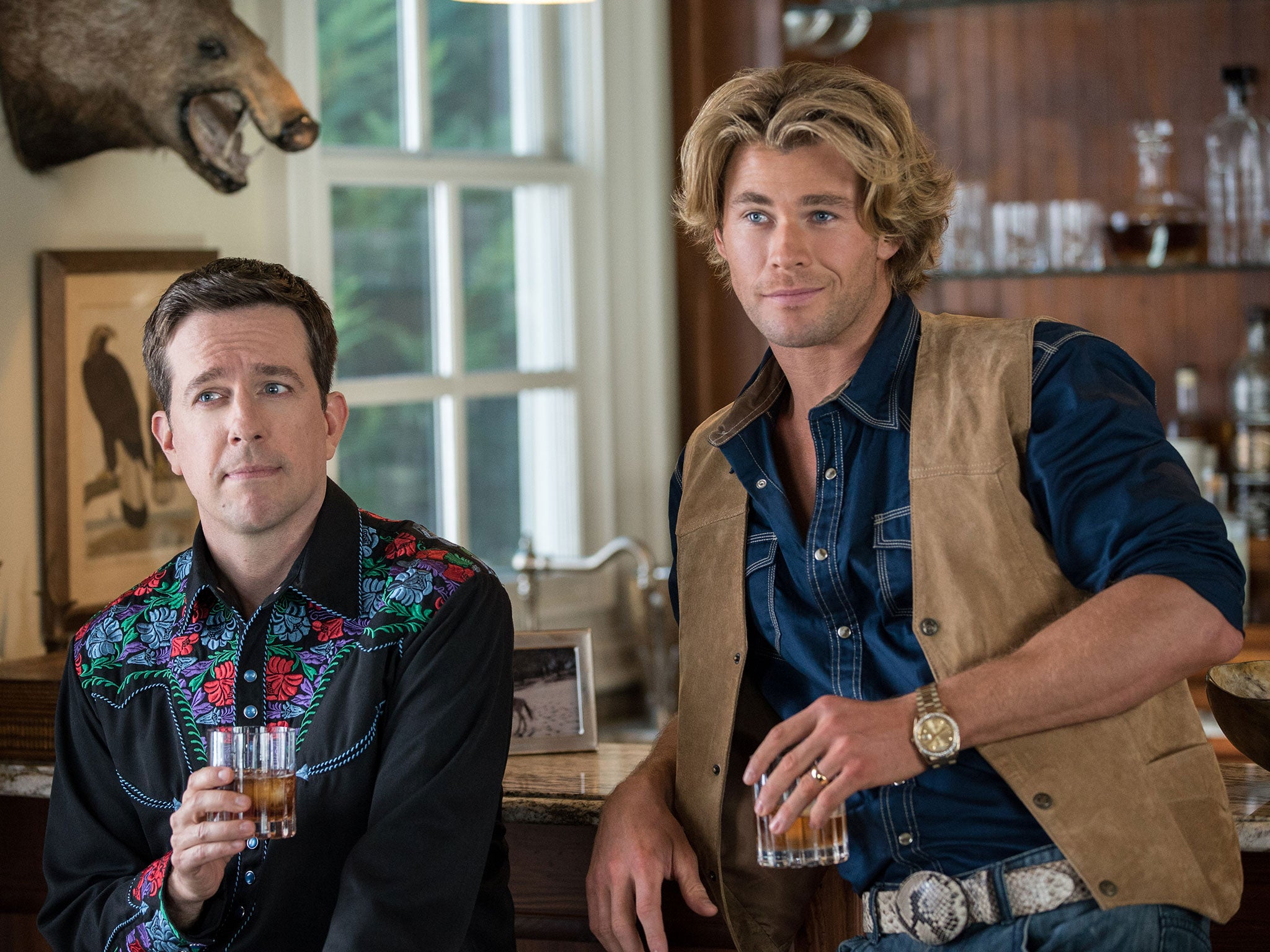 On holiday: Ed Helms and Chris Hemsworth in ‘Vacation’