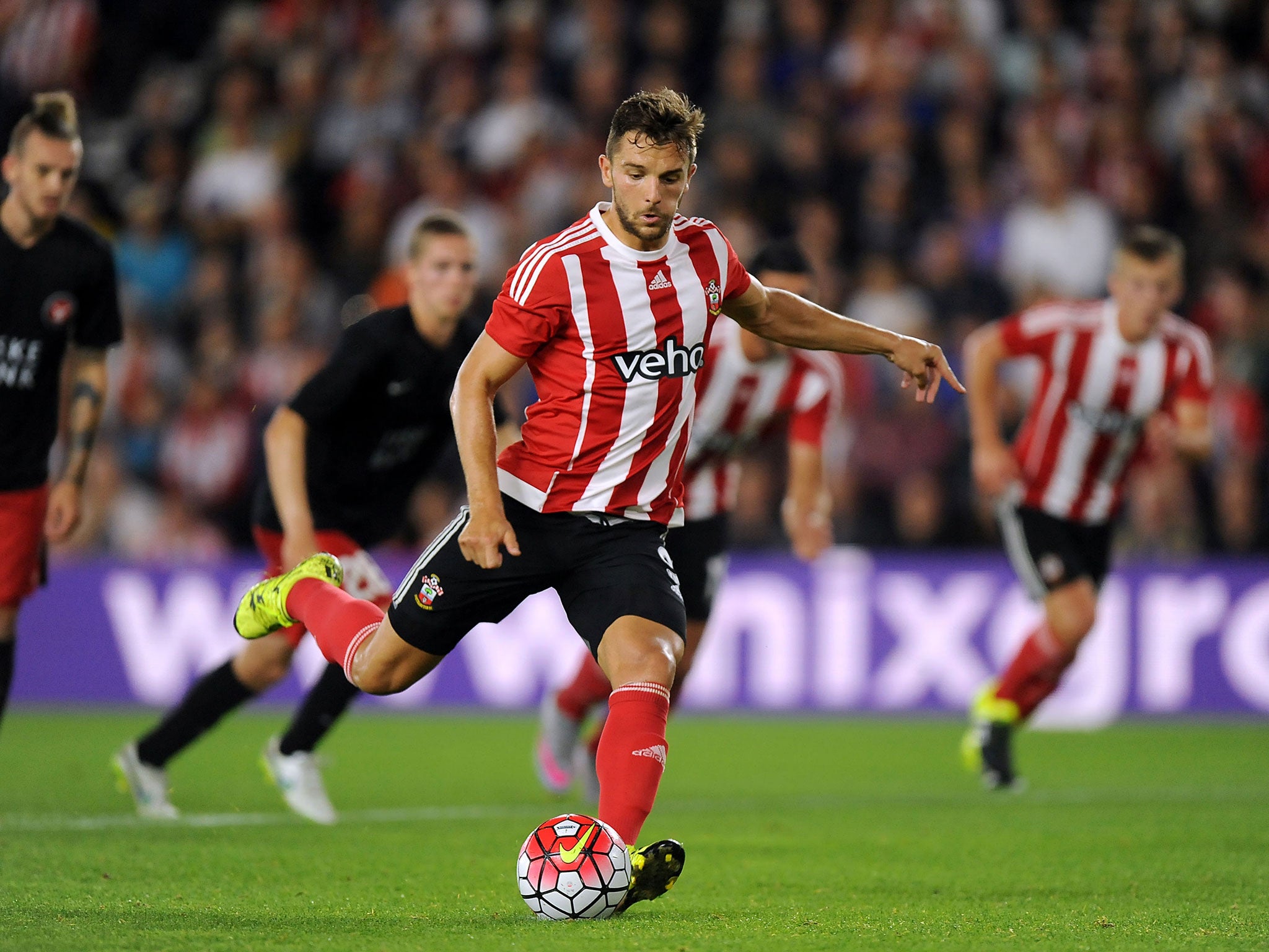 Jay Rodriguez equalises for Southampton from the penalty spot