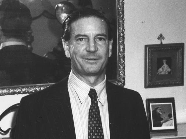 Kim Philby (1911 - 1988) the British double agent during a press conference