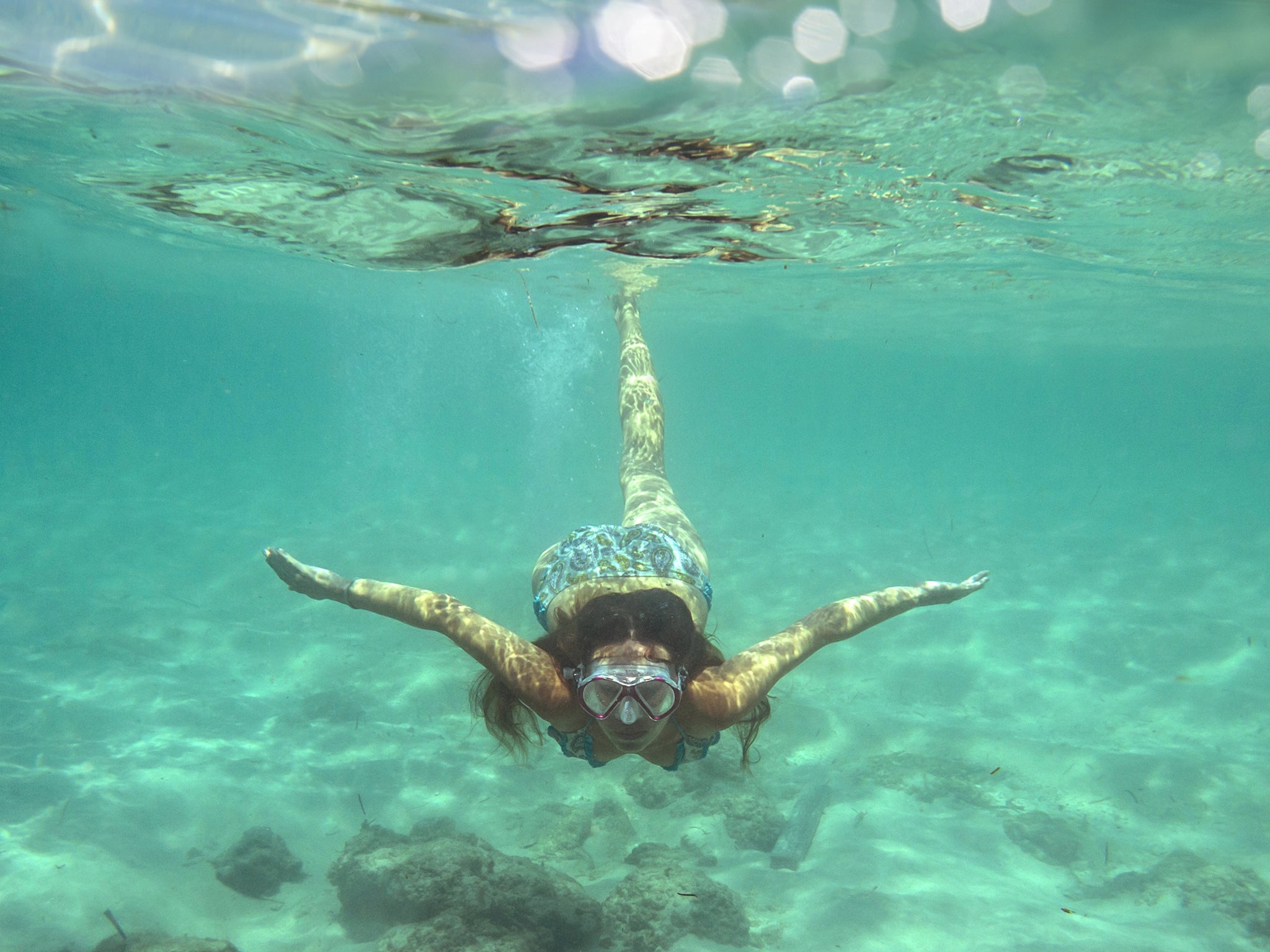 Woman Diving