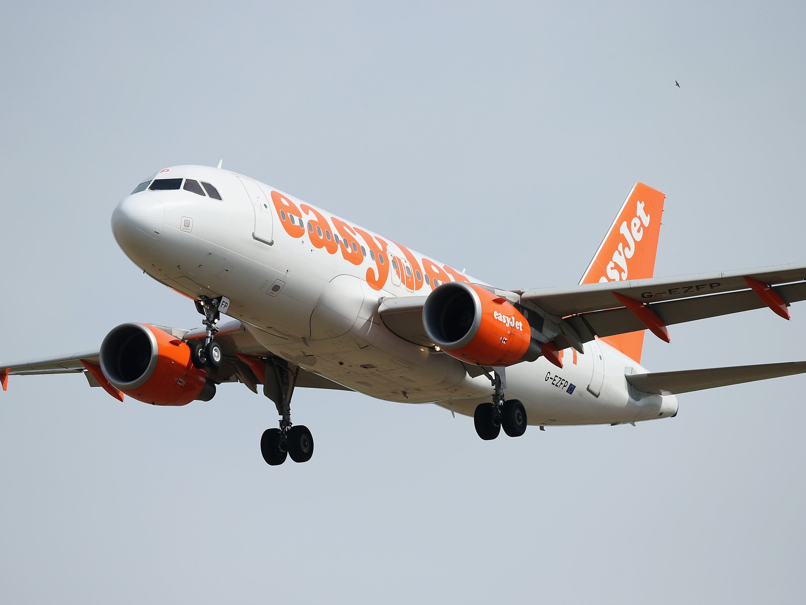 The man had refused to hand over his man-bag on an Easy Jet flight at Gatwick Airport