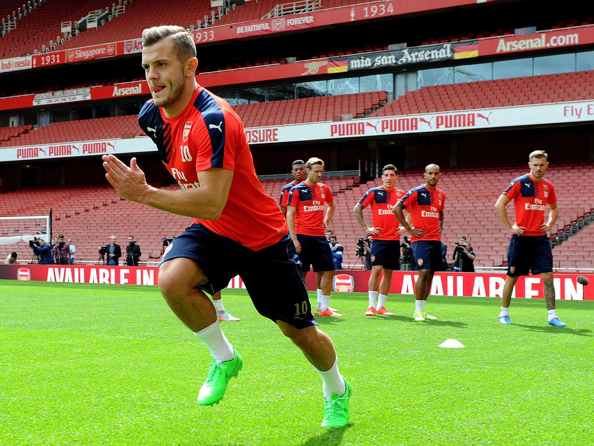 Jack Wilshere has an ankle injury