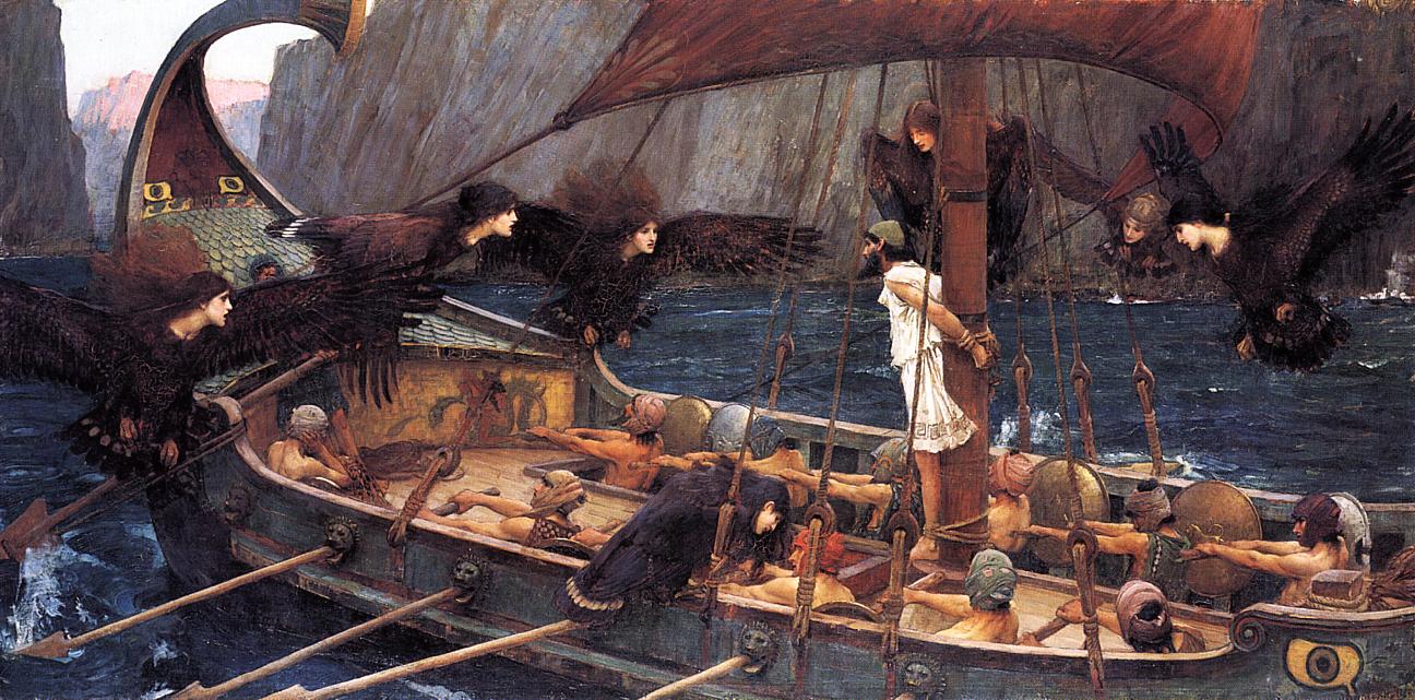 Odysseus encounters many gods and monsters on his voyage