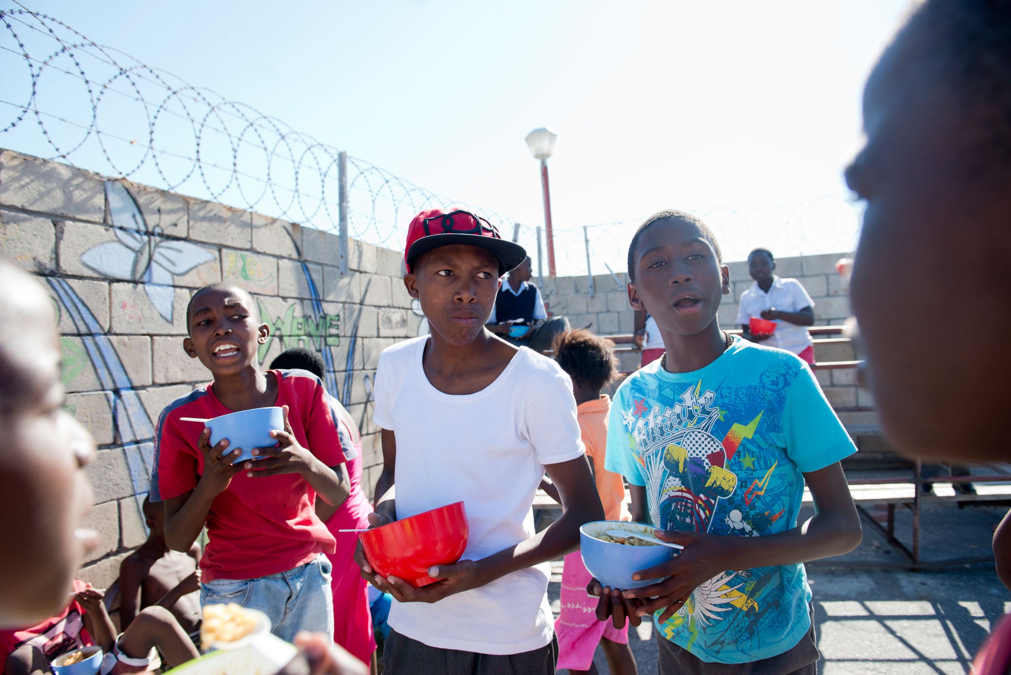 Waves for Change provides practical benefits including more than 900 meals a week – more than two-thirds of kids in Khayelitsha survive on less than one meal a day