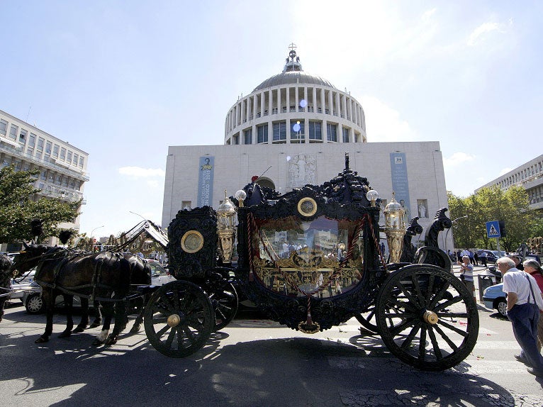 The funeral included a band playing tunes from the Godfather