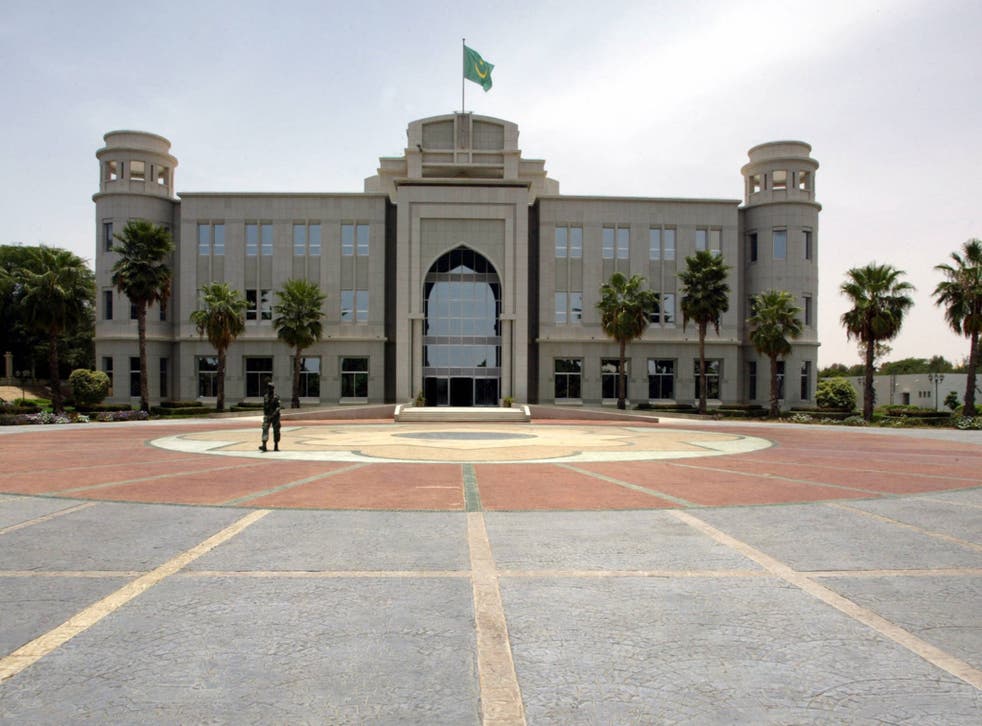 The Palais de la Republique in Nouakcott, the capital of Mauritania 
