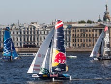 Spectacular second day of Extreme Sailing Series