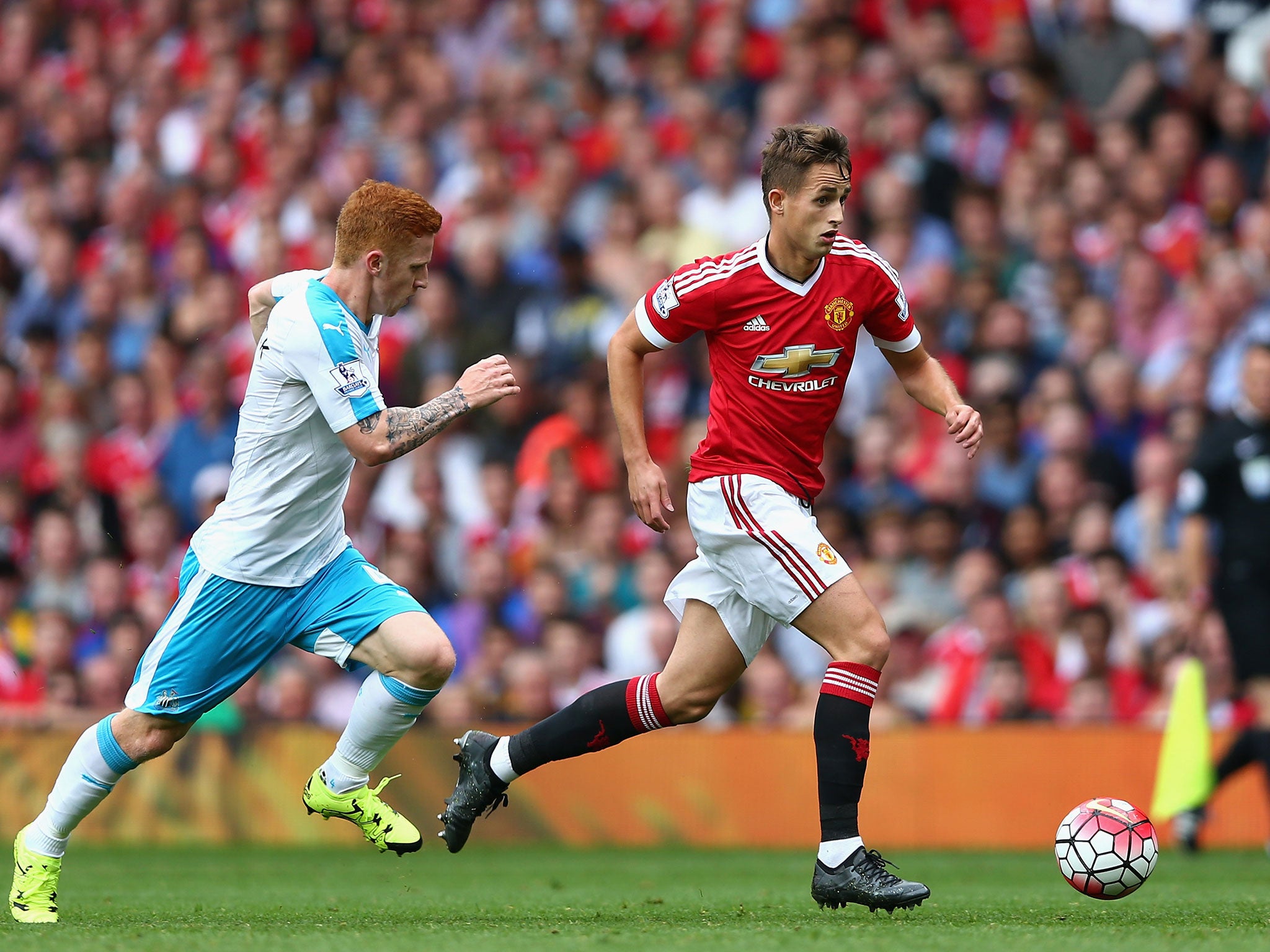 Adnan Januzaj in action for Manchester United