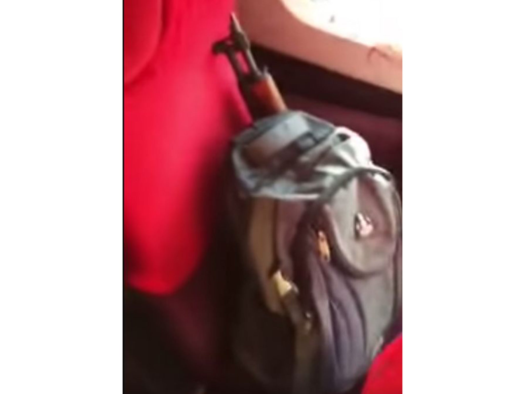 The AK-47 with a backpack