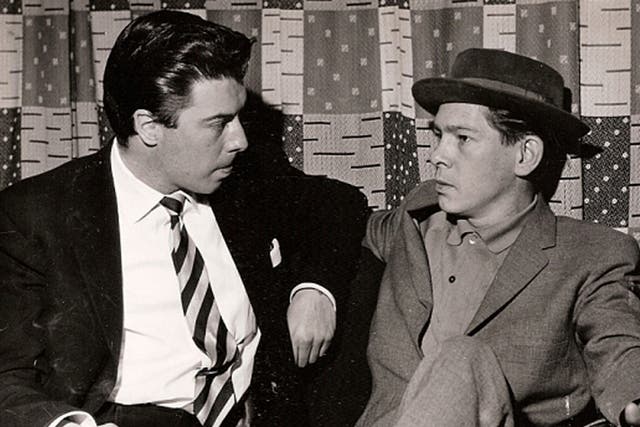 Jones, left, with the singer Johnnie Ray: he did most of his work in the De Hems Oyster Bar in London’s Macclesfield Street 