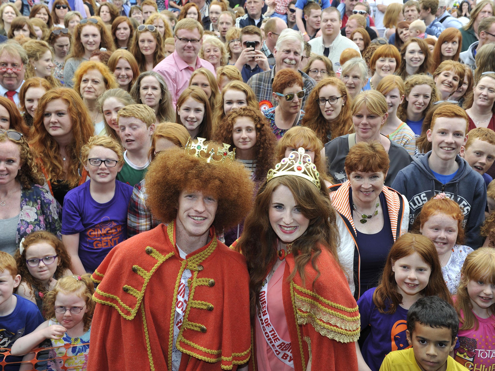 Thousands of redheads celebrate their recessive gene at festival in Ireland  | The Independent | The Independent