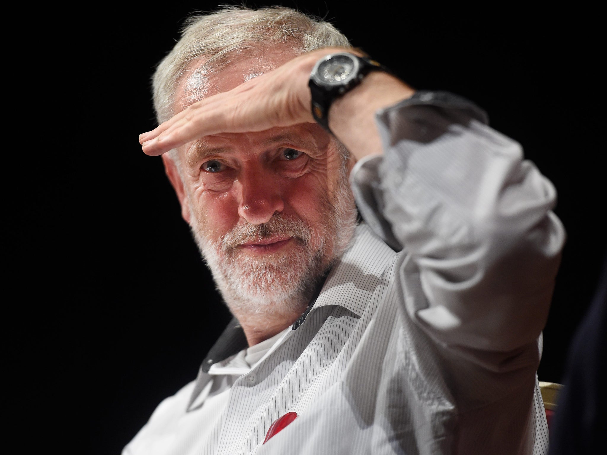 Jeremy Corbyn during a press conference at Ealing Town Hall in west London