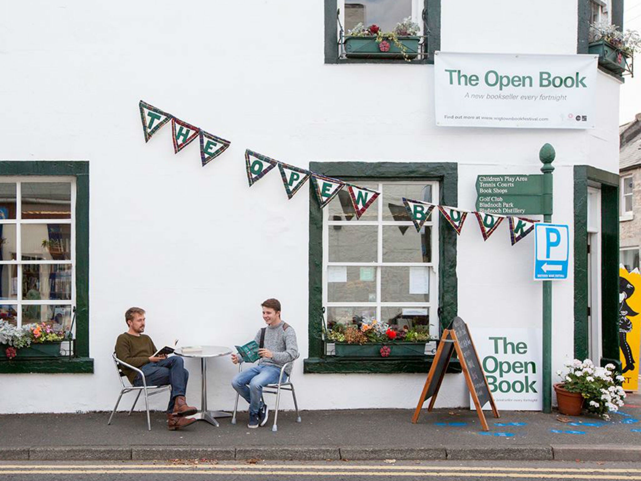 The Open Book store in Wigtown, Scotland is opening its doors to holidaymakers