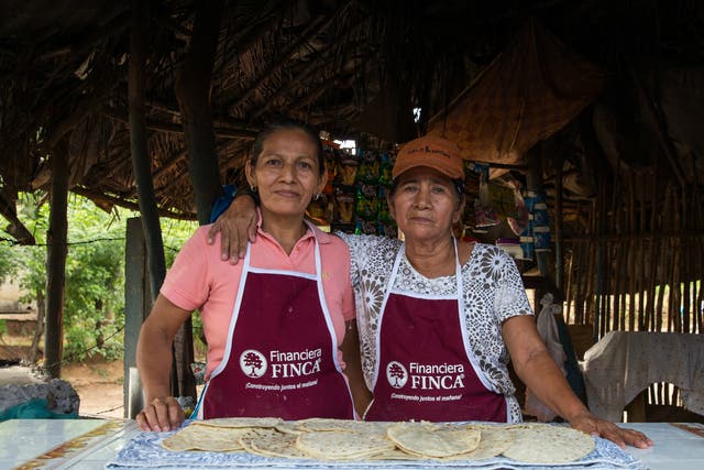 Julia and her daughter Isabel, get up at 4am and work till 5pm making and selling tortillas for the neighbourhood; the profits from the business have allowed Julia to buy a car. 

