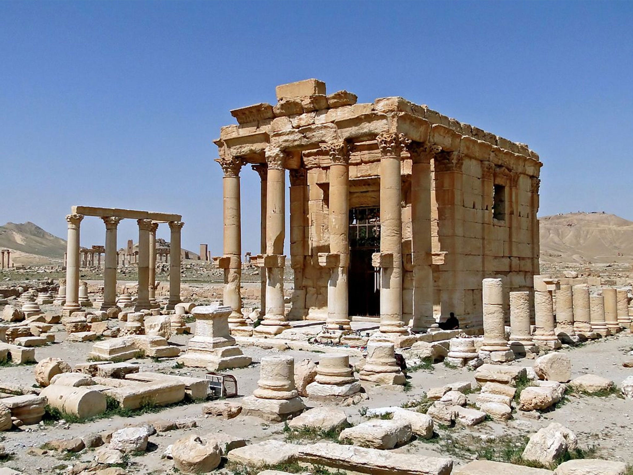 The ancient temple of Baalshamin, as it stood for 2,000 years (Picture c/o Bernard Gagnon)