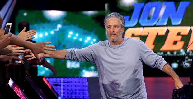 Jon Stewart arrives on Raw to reveal why he attacked John Cena