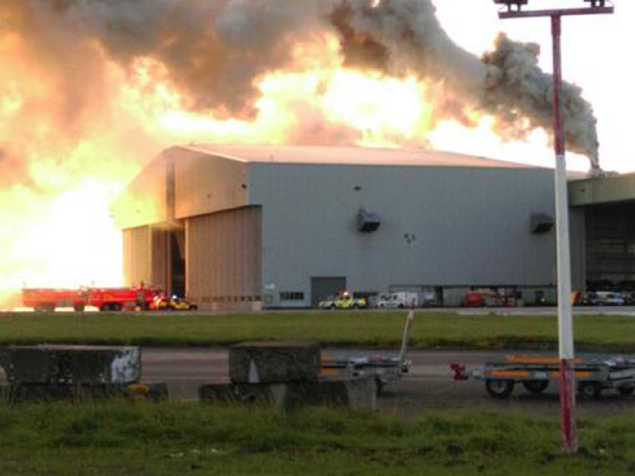 A fire has broken out in Dublin airport
