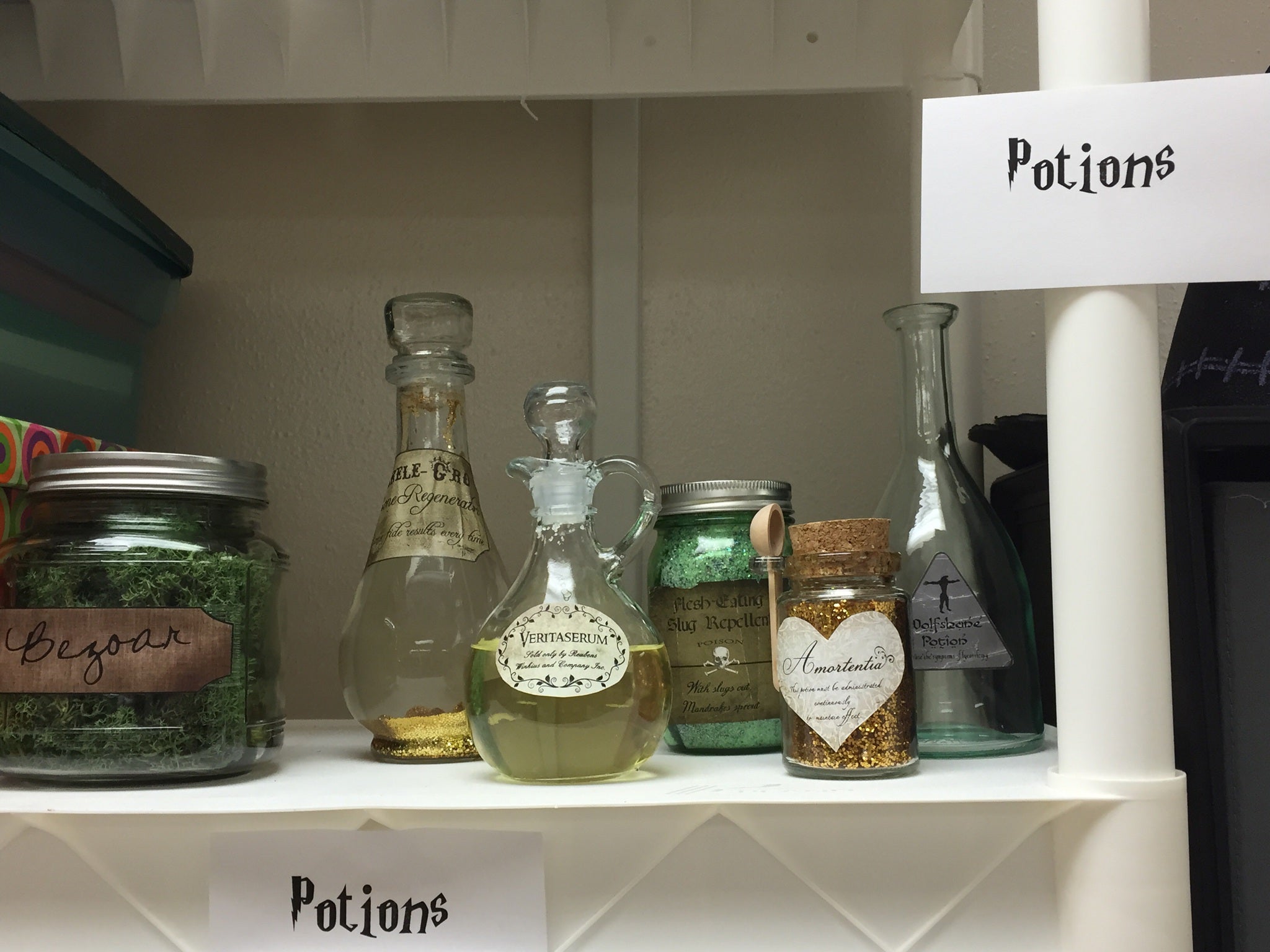 The potions cabinet