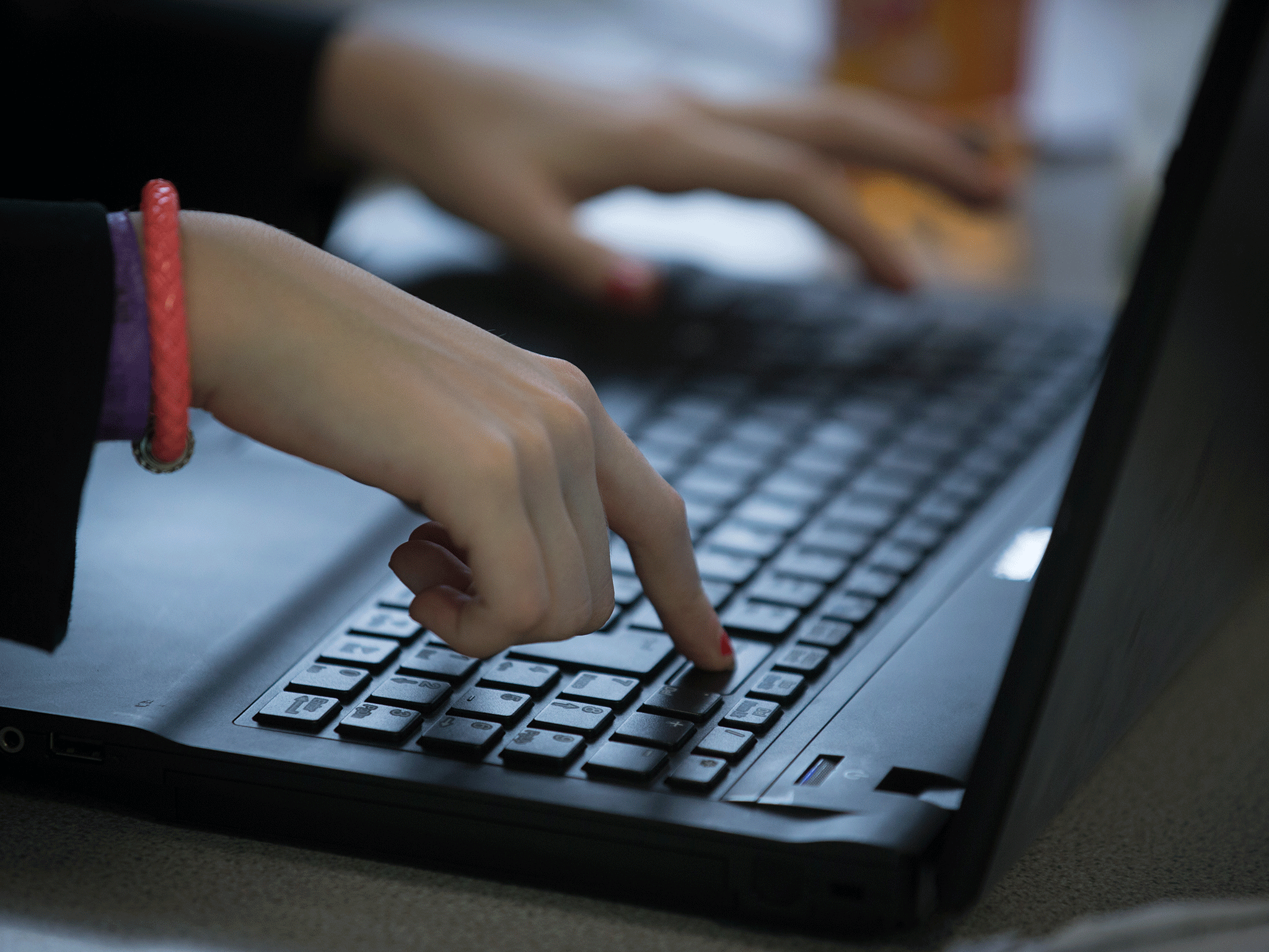 The schoolgirl used her school's computers
