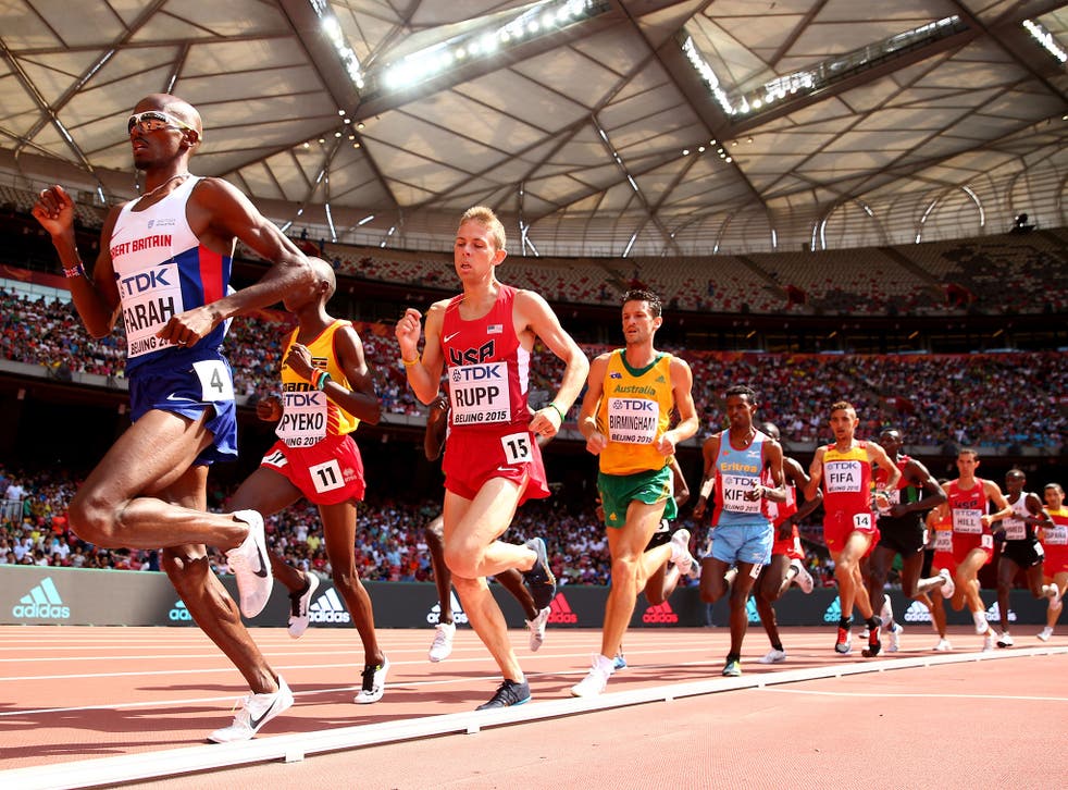 Mo Farah recovers from lastlap trip to reach 5000m final at World