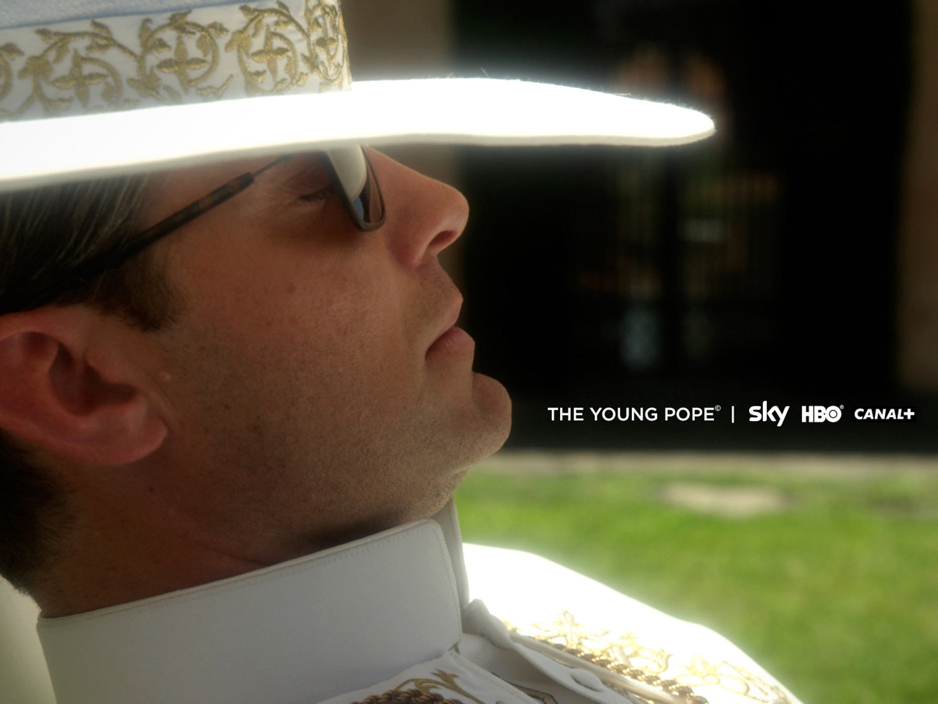 The Young Pope, featuring Jude Law portraying fictional, American-born Pope Pius XIII.