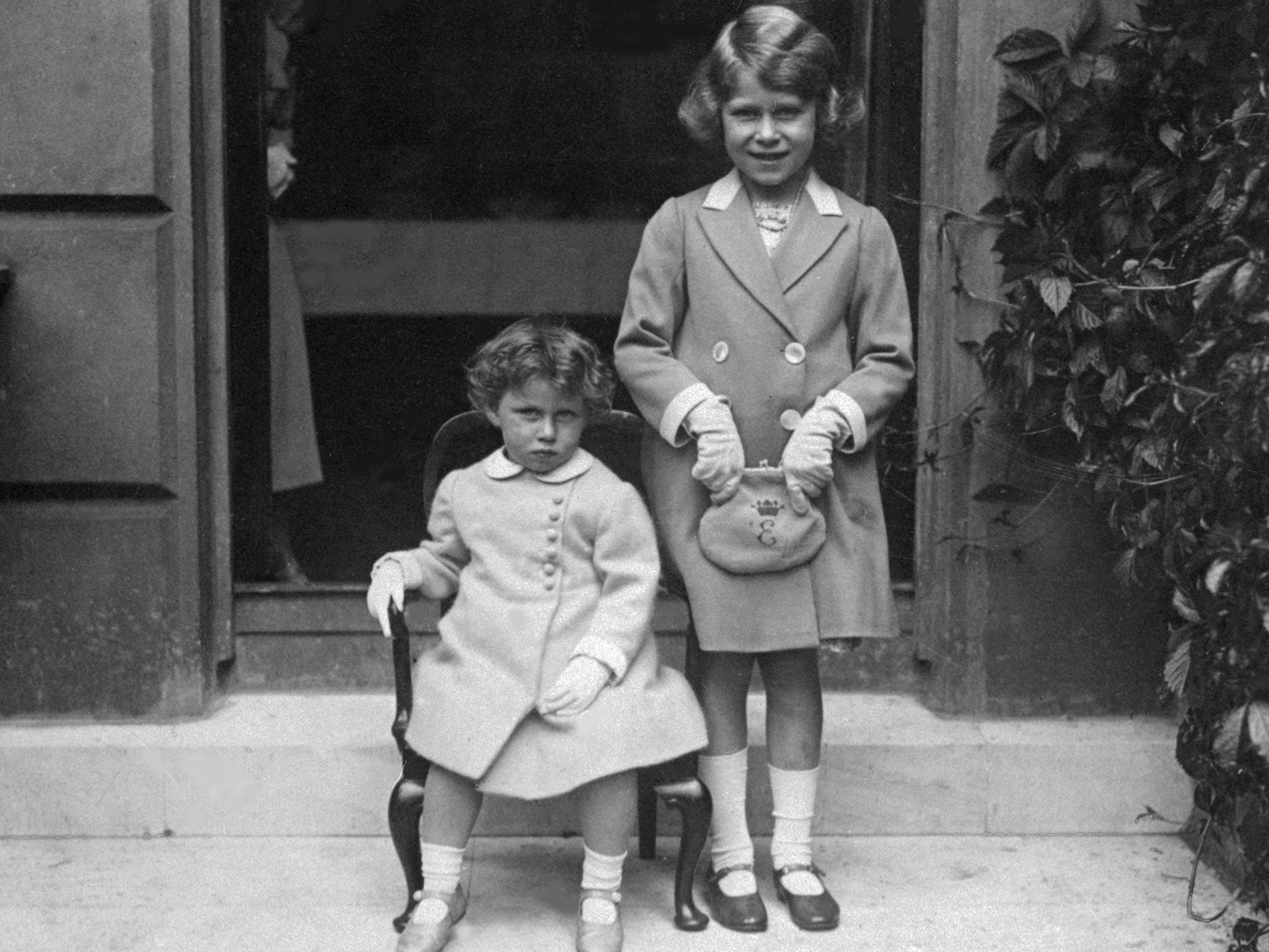 The future Britain's Queen Elizabeth II (right) pictured with her younger sister Princess Margaret (left) in 1933