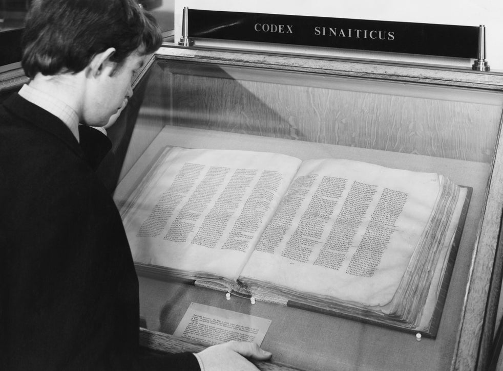 World's oldest Bible Codex Sinaiticus to go on display at British ...