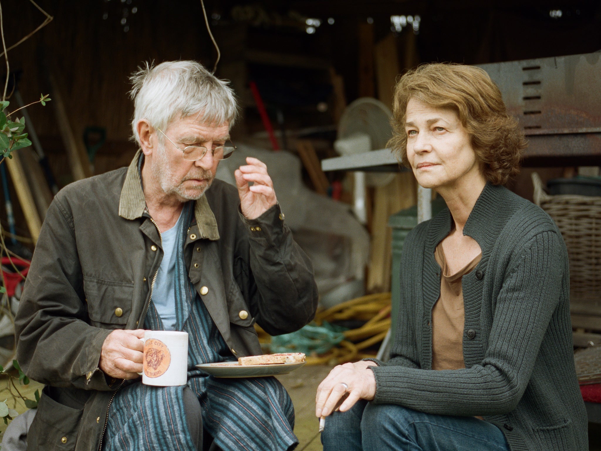 Facing up to it: Charlotte Rampling, with Tom Courtenay, conveys every emotion from forgiveness to fury in ‘45 Years’