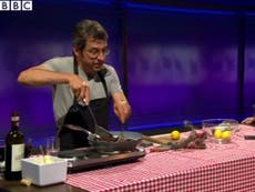 George Monbiot skins, butchers and cooks squirrel on Newsnight