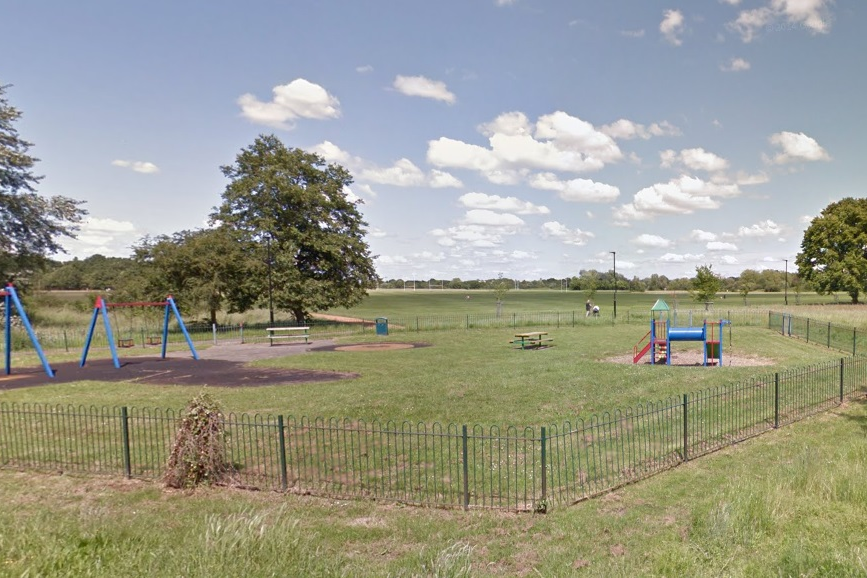 Hanworth Park in West London, where a child was shot
