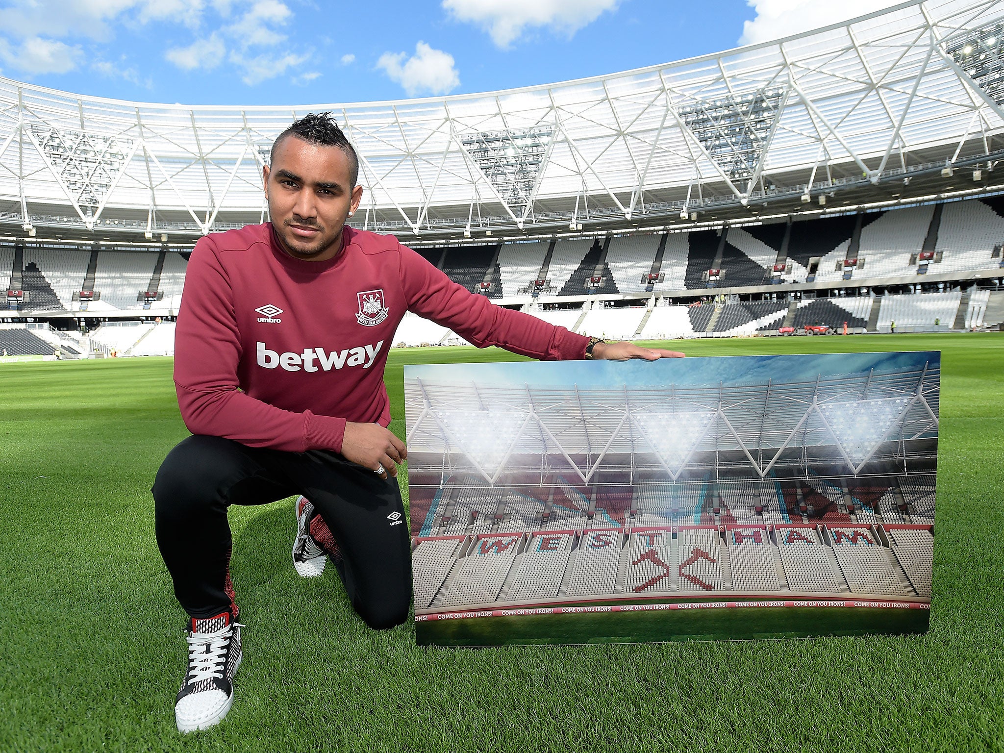 Dimitri Payet at the Olympic Stadium